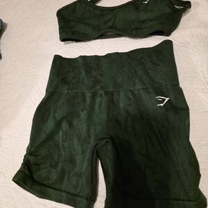Gymshark Dark Green Women's Athletic Shorts